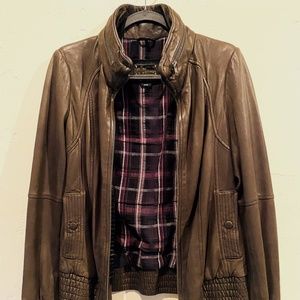 Mackage for Aritzia Genuine Buttery Leather Jacket 100% Lambskin - Size Medium